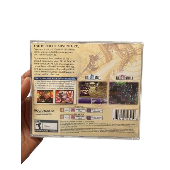 Final Fantasy Origins Final Fantasy I & II Remastered Editions - PlayStation - Picture 2 of 4